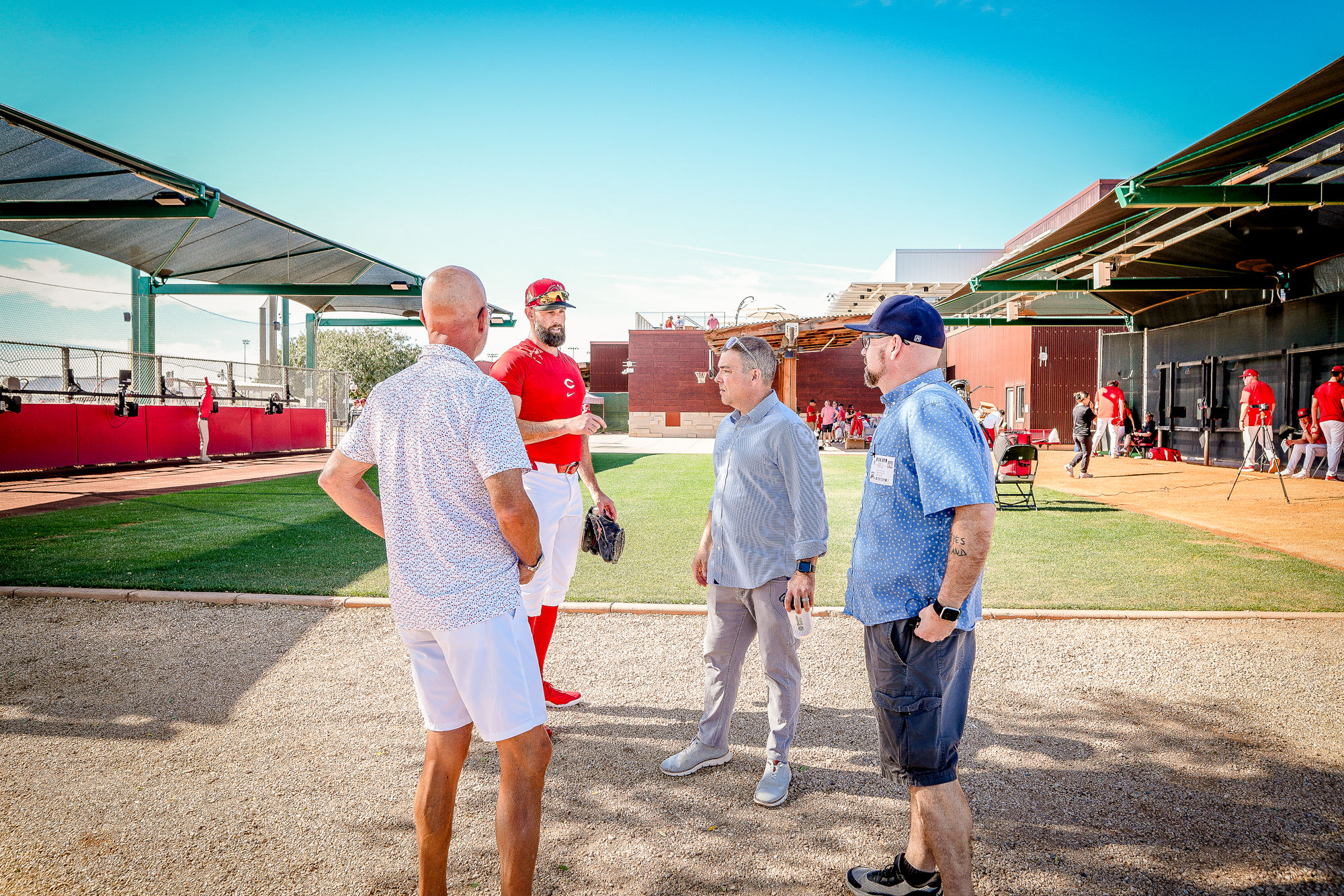 Boonrise on location with the Cincinnati Reds — proof of real production work